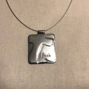 “Faith” necklace.  Never worn!